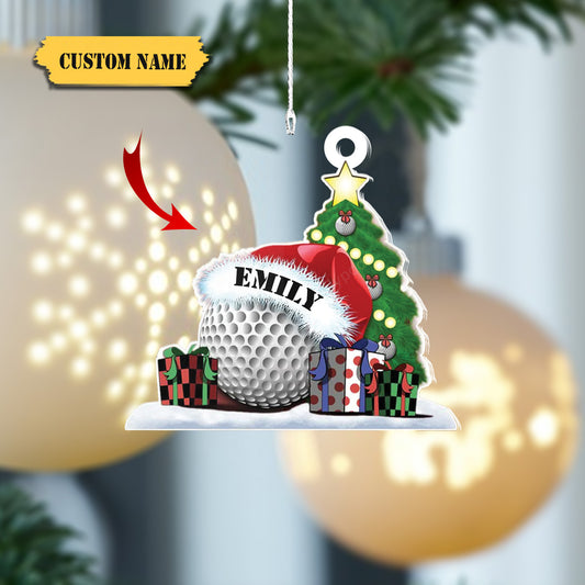 Golf Shaped Ornament christmas decor - Golf lovers Gift - Christmas ornament gift, Ornament Decoration, Ornament For Gift, Ornament Christmas