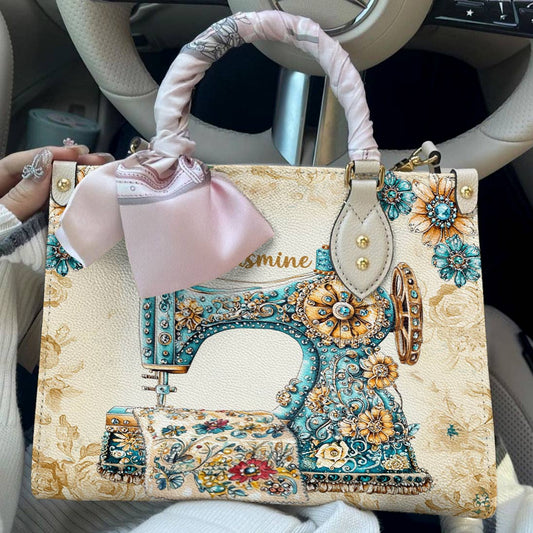 Lorva Personalized Sewing Leather Bag Baroque Bloom