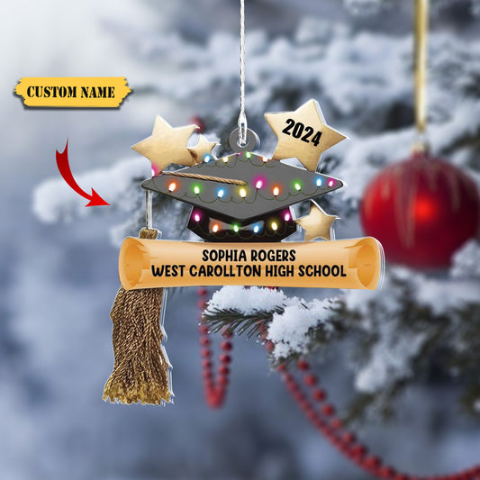 HomeDesign Personalized Graduation Gown Ornament Gifts for Graduate, Graduation Ornaments Class of 2023, Graduation Christmas Ornament, College Christmas Ornament Tree Hanging 5, Ornament Decoration, Ornament For Gift, Ornament Christmas