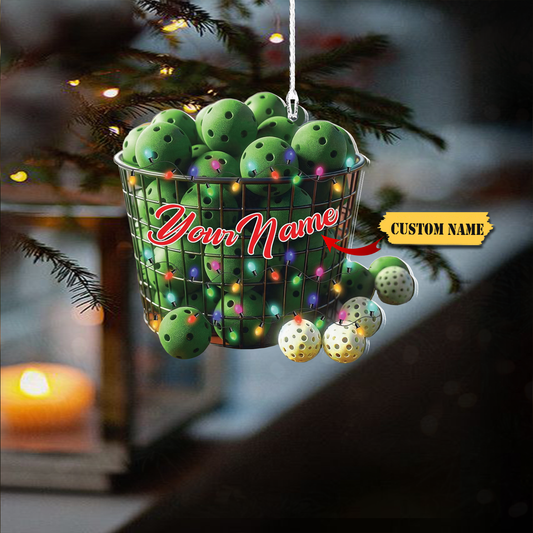 HomeDesign Personalized Pickleball Ornament 2023, Pickleball Paddles, Pickle Baller Sport Gifts Pickleball Ornament Christmas Tree 1 - Copy (5), Ornament Decoration, Ornament For Gift, Ornament Christmas