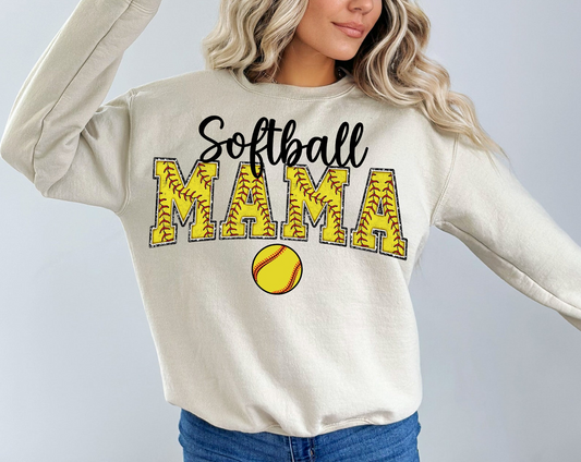 Personalized Softball Mom Sweatshirt, Gameday Softball Shirt, Custom Softball Shirt