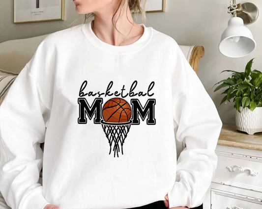 Embroidered Basketball Shirt, Basketball Mom Sweatshirt, Basketball Game Day Shirt, Basketball Mama Sweatshirt