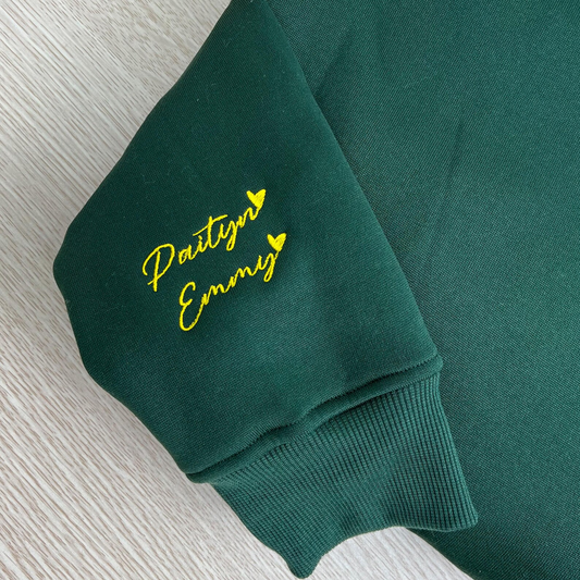 Custom Dance Mom Embroidered Sweatshirt, Personalized Dancer Name on Sleeve, Gift for Dance Mama, Dancing Crewneck for Mothers Day, Mom Gift