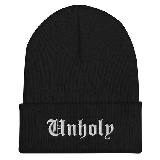 Unholy Beanie, Embroidered Beanie Hat