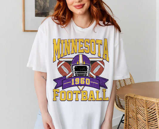 Minnesota Retro 90s Style Football Sweatshirt, Minnesota Football Shirt, Sunday Football Shirt, Minnesota Crewneck Sweatshirt, Game Day