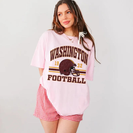 Washington Retro 90s Style Football Sweatshirt, Washington Football Shirt, Sunday Football Shirt, Washington Crewneck Sweatshirt, Game Day