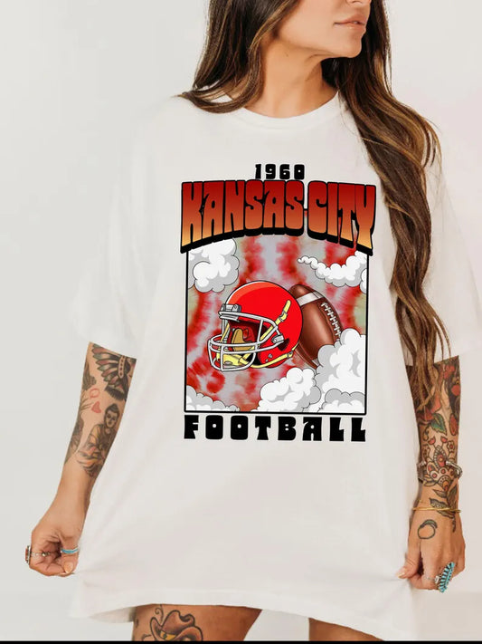 Kansas City Anime Style Football Sweatshirt, Cartoon Kansas City Football Shirt, Kansas City Shirt, Football Shirt,Kansas City Fans Gift Tee