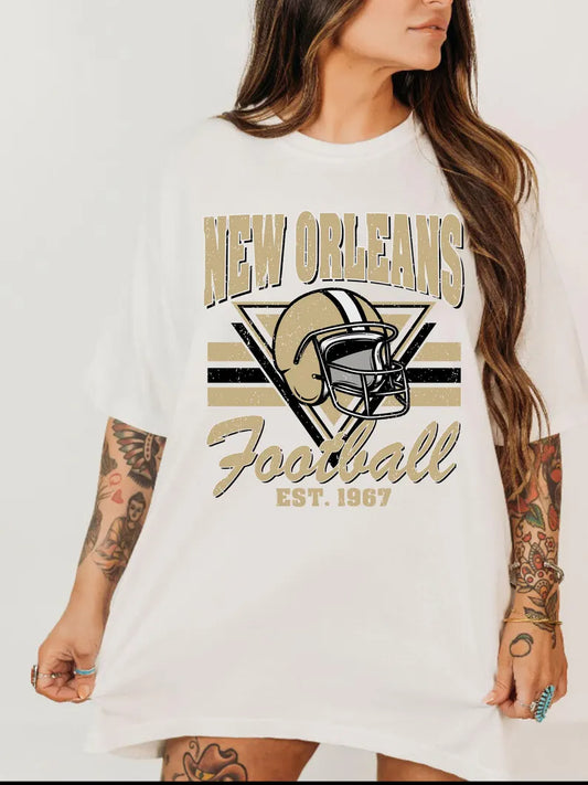 New Orleans Retro Style Football Sweatshirt, New Orleans Football Shirt, Sunday Football Shirt, Game Day Sweatshirt, Saint Sport Shirt
