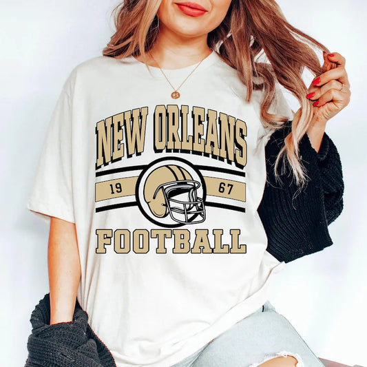 Vintage New Orleans 90s Style Football Sweatshirt, New Orleans Football Shirt, Sunday Football Shirt, Game Day Sweatshirt, Saint Sport Shirt