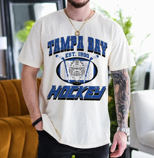 Tampa Bay Football Sweatshirt, Hockey Team Shirt, Tampa Bay NHL Shirt, Gameday Sweatshirt, Retro Tampa Bay Hockey Fan Shirt, Hockey Mom