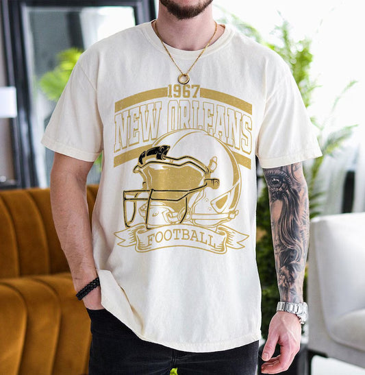 Vintage 90s Style New Orleans Football Sweatshirt, Game Day Shirt, New Orleans Team Football Shirt, Sunday New Orleans, New Orleans Football