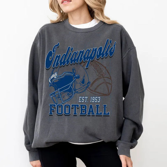 Indianapolis Shirt For Him, Vintage Indianapolis Football Sweatshirt, Indianapolis Football Retro Gift, Indianapolis Gift For Her