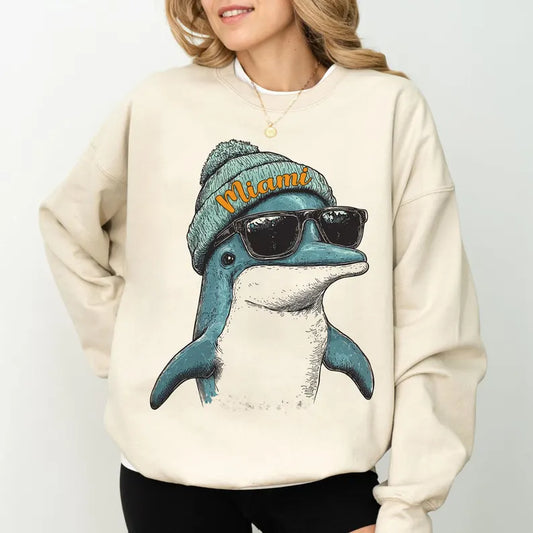 Miami Football Sweatshirt, Retro Sports Fan Shirt, Trendy Game Day Gift Tee, Miami Mascot Sweatshirt, Miami Football Fan Shirt