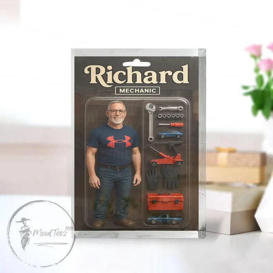 Personalized Photo Dad Action Figure Acrylic Block, Best Dad Ever Block Plaque, Custom Father's Day Gift For Dad, Gift For Husband