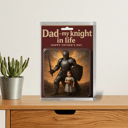 Personalized Father's Day Gift for Father – Celebrating Dads, Our Brave Knights Who Protect, Inspire, and Guide Us Through Life’s Battles