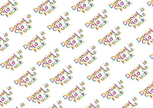 Personalised A3 Birthday Wrapping Paper, Birthday Paper, Profanity Paper, Custom Gift Wrap, Customised Swearing Wrapping Paper, 18+, Adult.