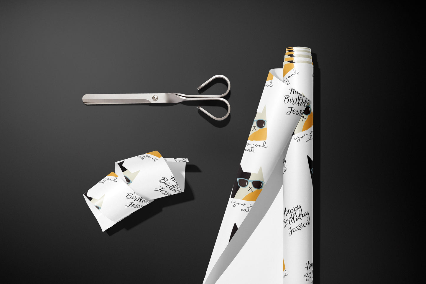 Personalised Gift Wrap, Wrapping Paper, Cats, Kittens, You Name, Customised, Birthday, Congratulations, Wedding, Party, Paper, Your Age