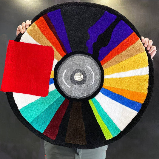 CD RUG/Custom rugs/Tufting rug/bedroom rug/aesthetic rug/handmade rug/album rug/logo rug/character rug/hypebeast rug/cool rugs/rap rug