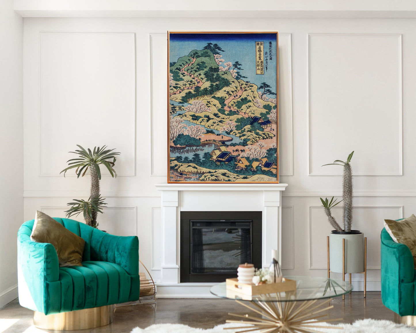 Katsushika Hokusai Poster, Sesshu Ajigawaguchi Tenposan by Katsushika Hokusai, Japanese Art, Vintage Poster, Katsushika Hokusai print