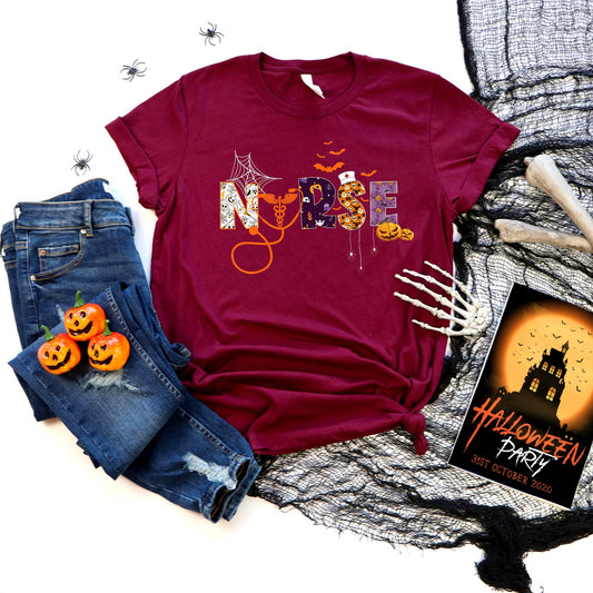 Halloween Nurse shirt,Halloween Nursing Shirt, Nurse Fall Shirt, Nurse Halloween, Nursing Tee, Halloween Shirt, Halloween Shirt