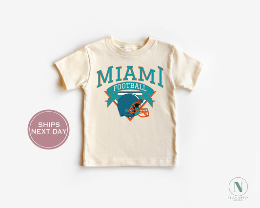 Miami Football Shirt, Vintage Miami Football Shirt, Retro Miami Football Women Shirt, Miami Florida Football Toddler Shirt
