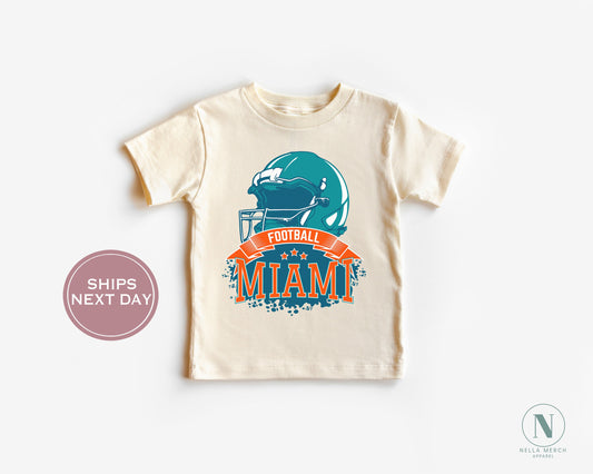 Miami Football Shirt, Vintage Miami Football Shirt, Retro Miami Football Women Shirt, Miami Florida Football Toddler Shirt