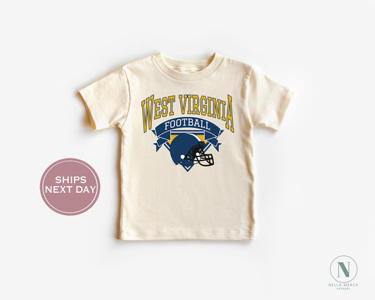 Retro West Virginia Football Shirt, Vintage West Virginia Football Tee, Morgantown West Virginia T-Shirt, College Football Shirt