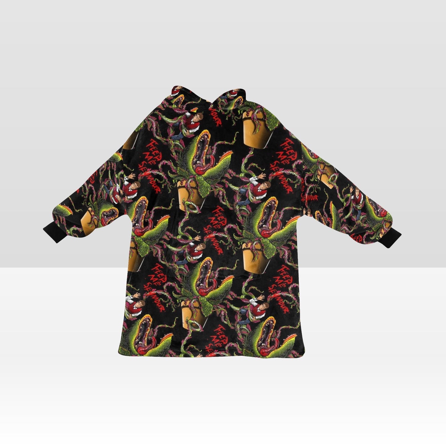 Little shop of horrors inspired hooded Blanket Hoodie oversize winter