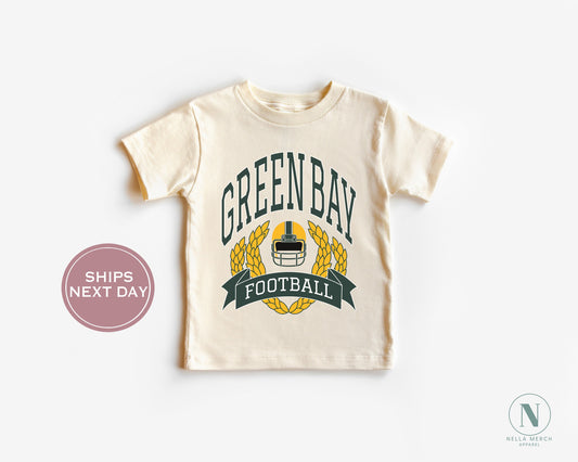 Throwback Green Bay Football Shirt, Retro Green Bay Football, Vintage Green Bay Shirt, Green Bay Women Shirt, Green Bay Toddler Shirt