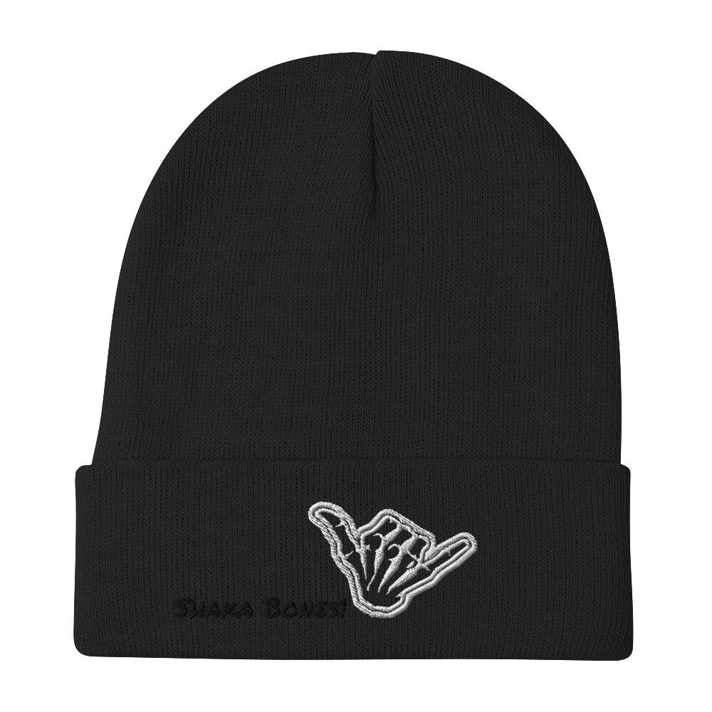 Shaka Bones Embroidered Beanie
