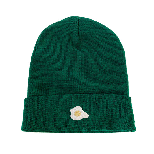 Fried Egg Embroidered Beanie Winter Beanie