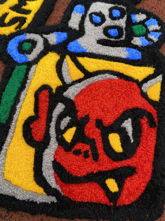 Tufted Lighter Anti-Slip Rug, College Dorm Decor, Modern Bedroom Rug, Aesthetic Rug, Cute Rug, Living room floor mat, Custom Tufted Rug