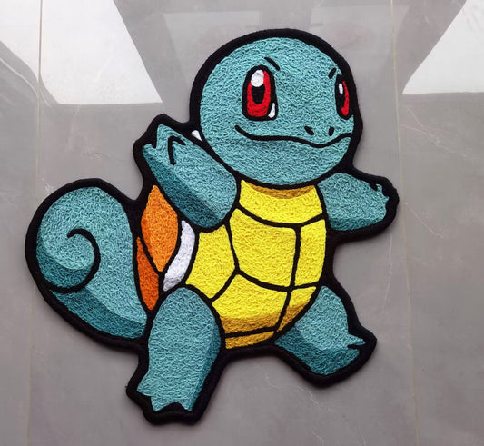 Squirtle Rug,Knitting Handmade Non-slip Area Rug Home Decor