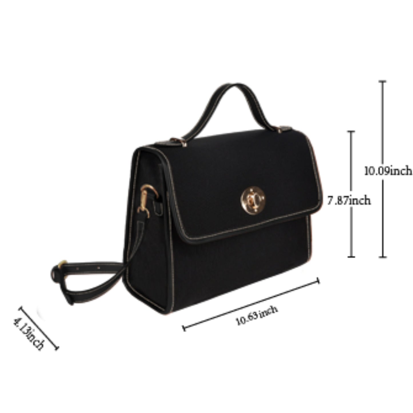 Vintage Stamp Alice in Wonderland Waterproof Canvas Purse. Womans Crossbody/Shoulder bag. Gift for Her