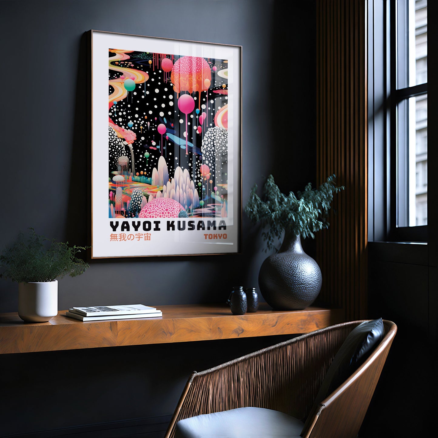 Yayoi Kusama Poster - Abstract Yayoi Kusama Print as Japanese Wall Art - Yayoi Kusama Inspired Japanese Gallery Wall Art - Home Wall Decor