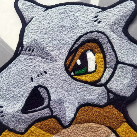 Cubone Rug,Osselait Tragosso Knitting Handmade Non-slip Area Rug Home Decor