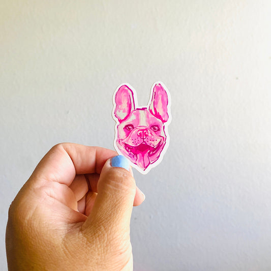 French Bulldog | Vinyl Sticker Decal | Waterproof Weatherproof | Cute Dog Stickers