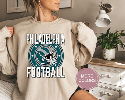 Philadelphia Football Sweatshirt, Vintage Philadelphia Crewneck, Retro Philadelphia Sweatshirt, Philadelphia Toddler Crewneck