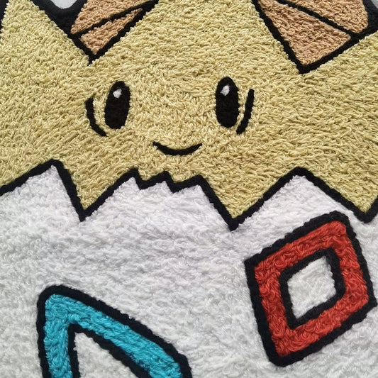 Togepi Rug,Knitting Handmade Non-slip Area Rug Home Decor