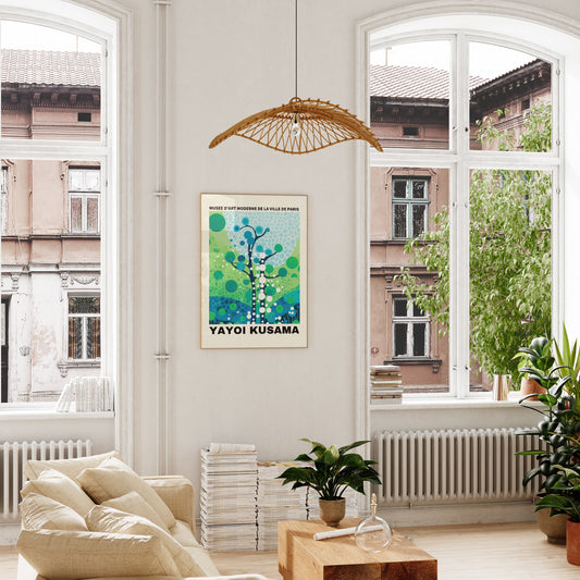 Yayoi Kusama Print - Abstract Yayoi Kusama Poster as Japanese Wall Art - Yayoi Kusama Inspired Japanese Gallery Wall Art - Home Wall Decor