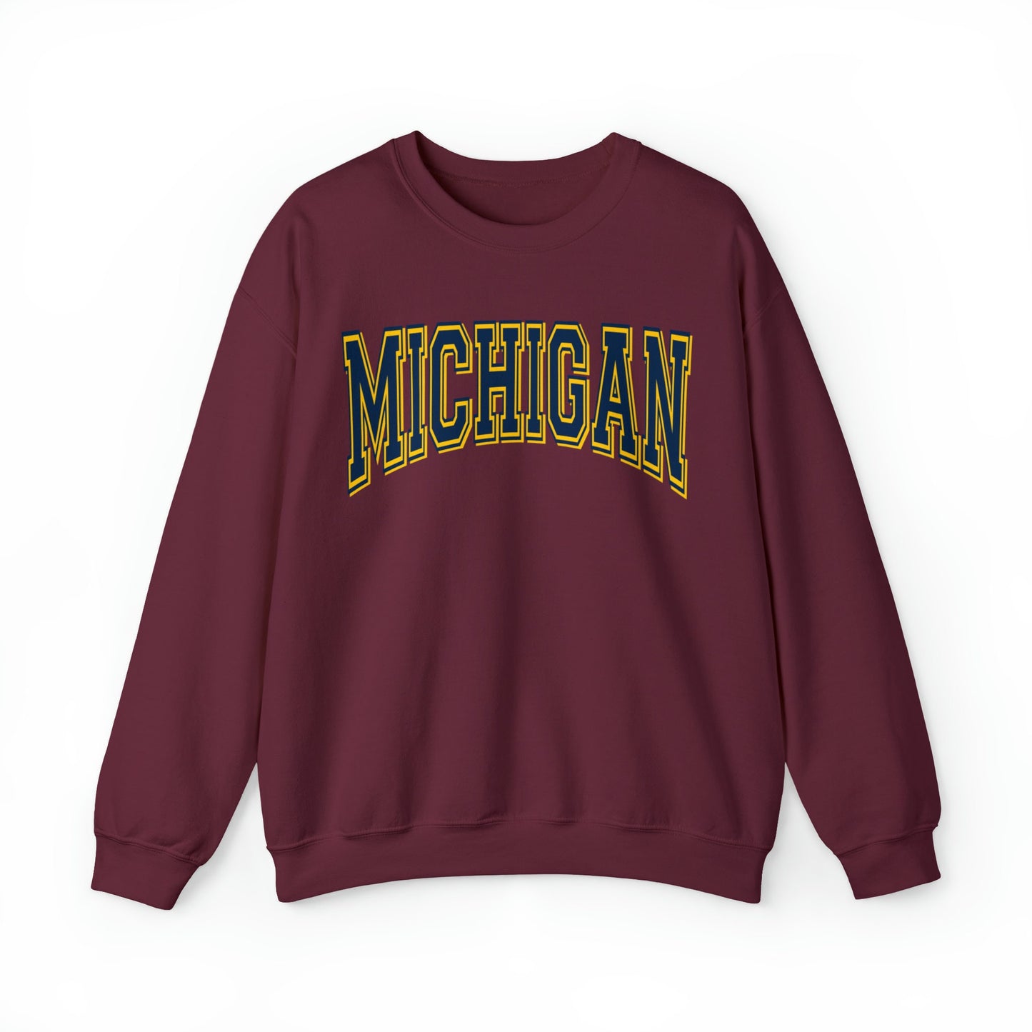 Michigan University Football Sweatshirt, Retro Sports Fan Shirt, Game Day Gift Tee, Michigan Mascot Sweatshirt, Michigan Football Fan Shirt