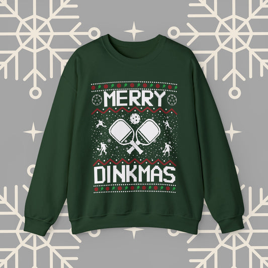 Merry Dinkmas Pickleball Ugly Christmas , Pickleball Christmas Sweatshirt, Funny Christmas , Pickleball Crewneck