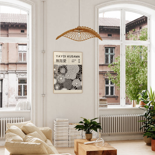 Yayoi Kusama Print - Japanese Wall Art - Home Wall Decor as Abstract Yayoi Kusama Poster - Yayoi Kusama Inspired Japanese Gallery Wall Art