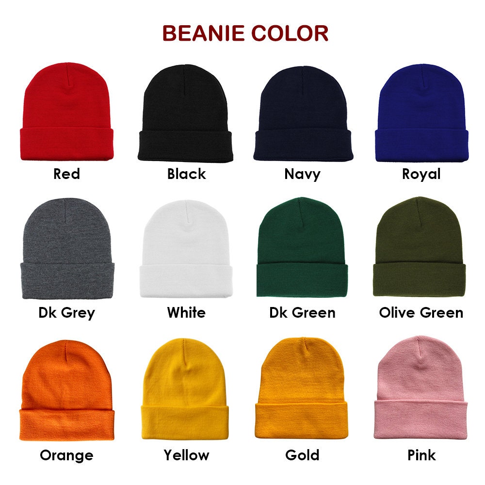 Golf Ball Embroidered Beanie Winter Beanie