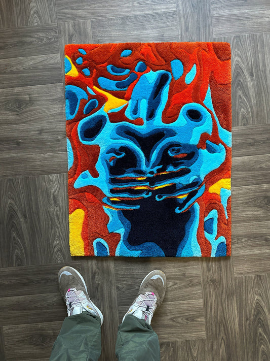 Body art rug | Lovely style rugs | Termal body art | Custom Rugs | tufted rug |