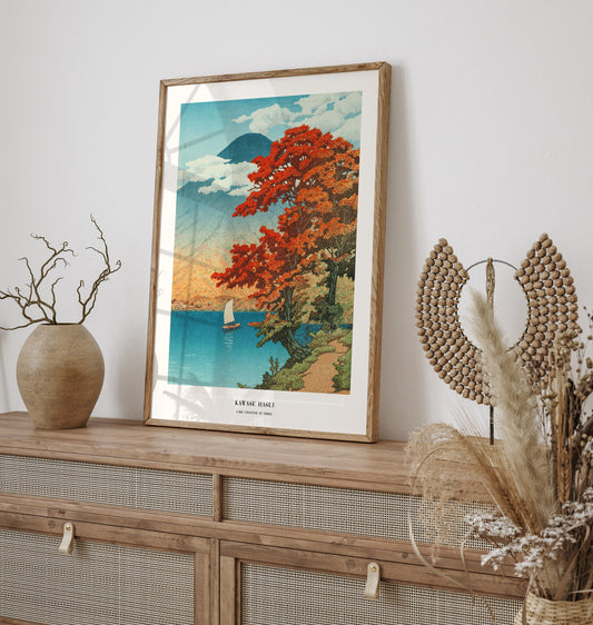 Japanese Poster, Japanese art print, Kawase Hasui Print, Japanese VIntage Wall Art, Japanese woodblock print, Mount Fuji Wall art Decor