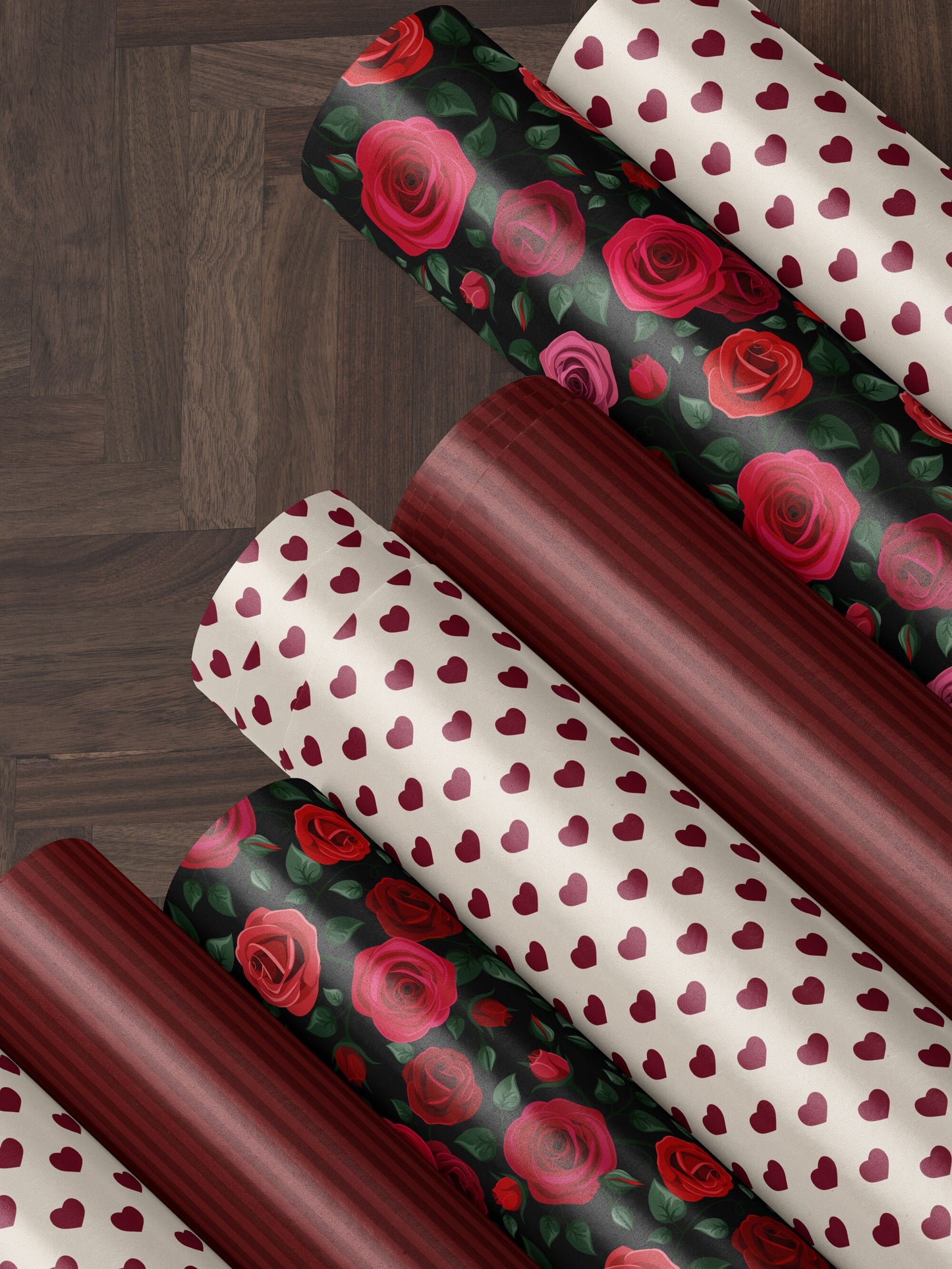 Heart Wrapping Paper Valentine Gift Wrap Love Gift Wrap Cute Gift Wrap Classic Gift Wrap Vintage Wrapping Paper for Gift for Her