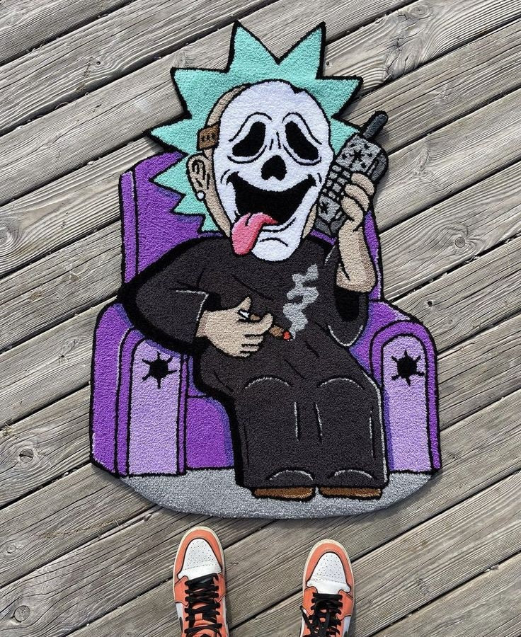 Custom Designed Hand-Tufted Rug Art