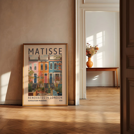 Henri Matisse London Renovation Exhibition Print - London Home, Gallery Art, Modern Classic Luxury Poster, Renovation Poster, Fun Colourful