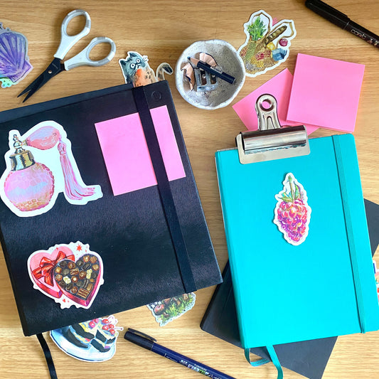 Vintage Perfume Bottle | 4" Vinyl Sticker Decal | Waterproof Weatherproof | Bougie Pink Girly